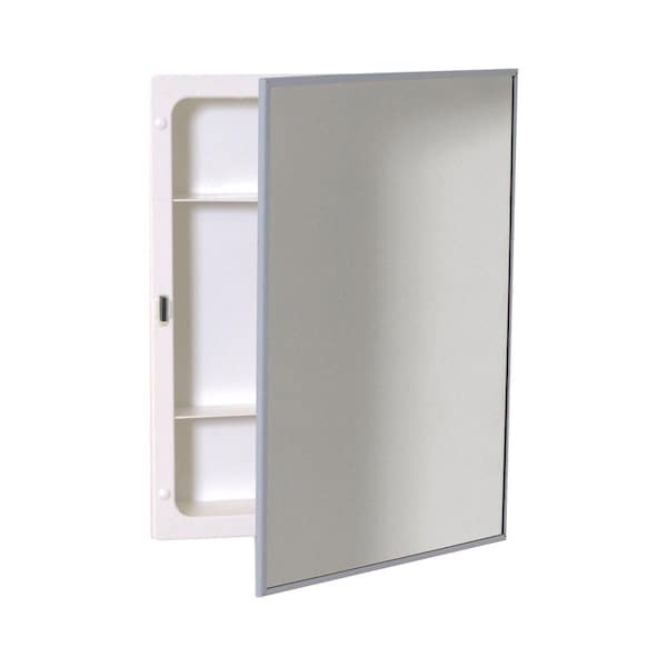 Zenith Metal Zenna Home 20-1/8 in. H X 16-1/8 in. W X 3.25 in. D Rectangle Medicine Cabinet X311 - main